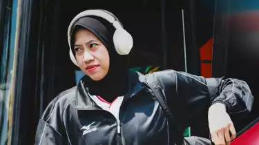 Megawati Hangestri saat main di Bank Jatim