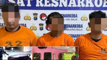 Satu Kilogram Sabu Gagal Edar di Tanjungbalai Sumut, Tiga Pria Tak Berkutik Diringkus Polisi