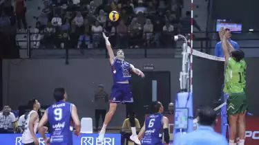 Nato Dickinson beraksi bersama Jakarta LavAni di Proliga 2026.