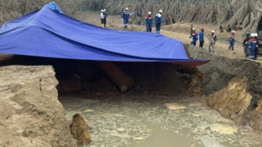 Ledakan Pipa Gas PT TGI di Indragiri Hulu Sebabkan Lima Rumah Rusak