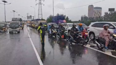 Banjir Setinggi 60 Sentimeter di Rawa Bokor, Sepeda Motor Boleh Masuk Tol Sunter dan Jembatan 31