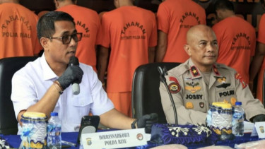 Sabu dan Ekstasi Senilai Rp43,9 Miliar Dimusnahkan Polda Riau