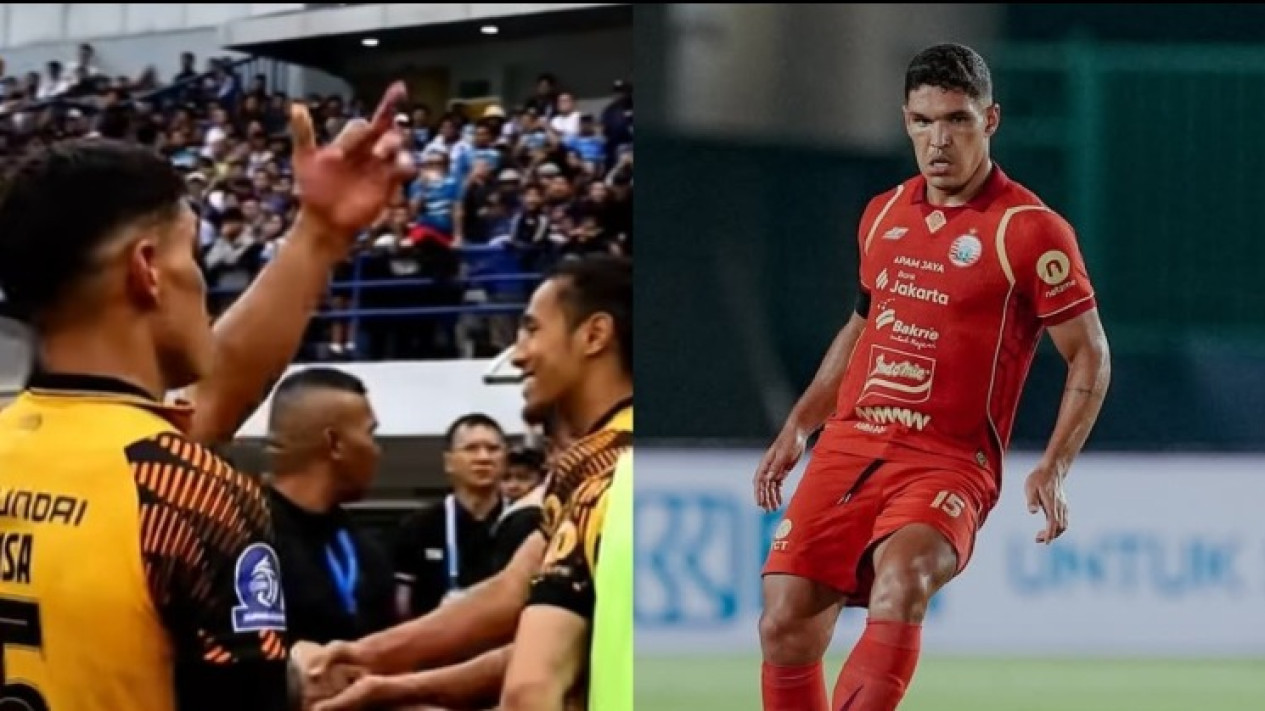 Profil Van Basty Sousa, Pemain Persija yang Viral Usai Acungkan Jari Tengah ke Tribun Persib, Ternyata Sudah Dikenal Garang di Brasil
            - galeri foto