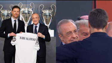 Sorot Mata Florentino Perez saat Tatap Muka dengan Xabi Alonso Bikin Curiga Fans Real Madrid: Salam Perpisahan
