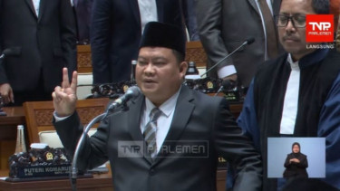 DPR Resmi Lantik Bias Layar Gantikan Mukhtarudin yang Jabat Menteri P2MI