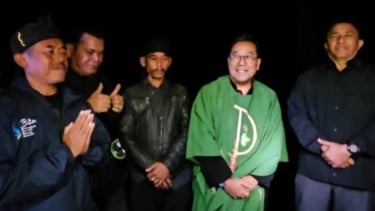 Berlangsung di Teras 5, Misa Awal Tahun di Gunung Padang Berlangsung Khidmat