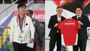 Shin Tae-yong dan pelatih baru Timnas Indonesia John Herdman