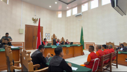 Lima WNA Myanmar Kasus Sabu 704 Kilogram Dijatuhi Hukuman Mati