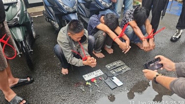 Polsek Jatiuwung Tangkap Tiga Pelaku Curanmor dan Penadah di Tangerang, Beraksi Puluhan Kali