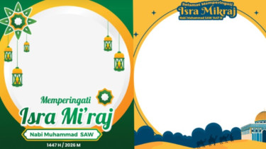 11 Link Twibbon Isra Mi'raj 1447 H 2026, Cocok untuk Story WA, IG, TikTok