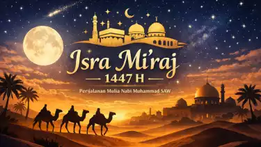 Ilustrasi peringatan Isra Mi raj 1447 H