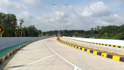 Atasi Kemacetan Perlintasan Kereta Api, Flyover Gelumbang Muara Enim segera Fungsional 