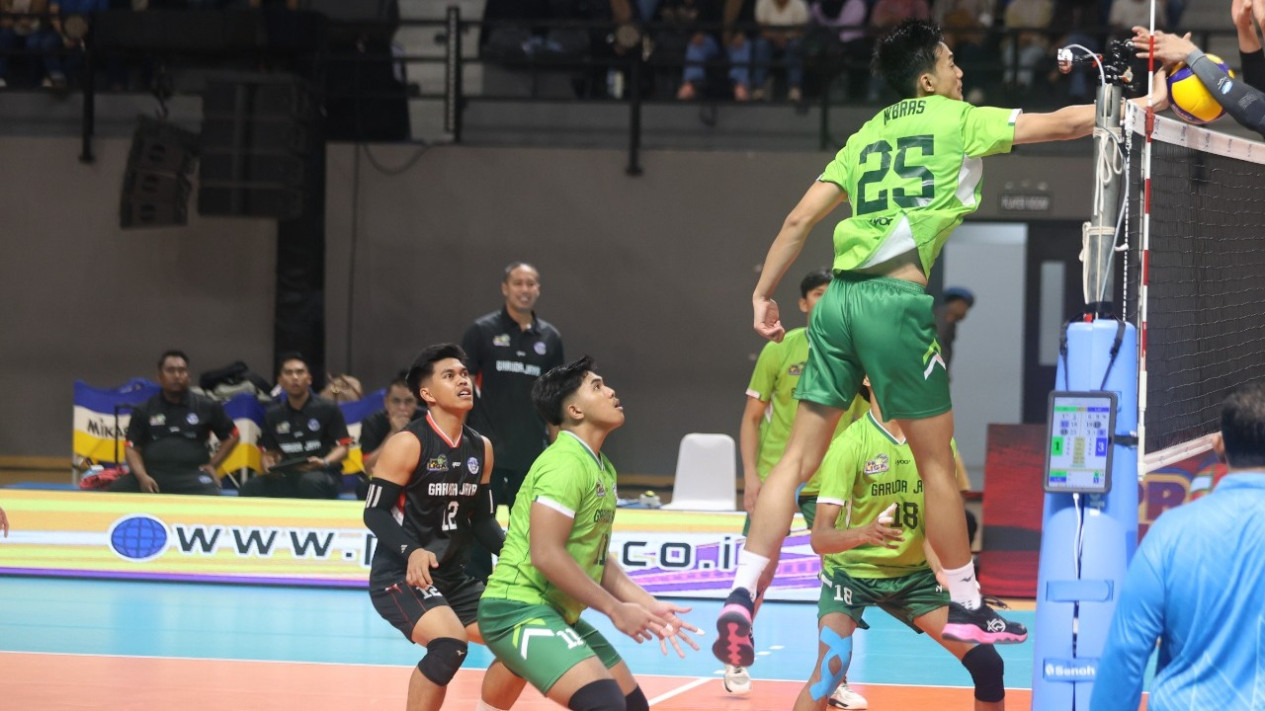 Klasemen Proliga 2026 Sektor Putra: Sukses Catat Kemenangan Pertama, Jakarta Garuda Jaya Melesat Tempel Ketat LavAni
            - galeri foto