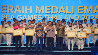 Kapolri Beri Apresiasi ke Atlet Polri dan Non-Polisi yang Berprestasi di Sea Games 2025