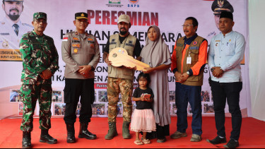 Pemerintah Aceh Timur Resmikan Pembangunan Hunian Sementara BNPB di Pante Bidari