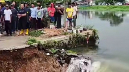 Tanggul Sungai Kalimalang Jebol, Banjir Melanda Wilayah Karawang