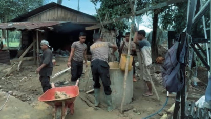 Setetes Kepedulian untuk Kehidupan: Brimob Polda Sumut Resmikan Sumur Air Bersih di Desa Batu Horing