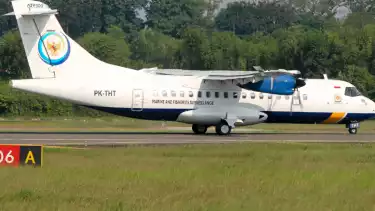 Ilustrasi - Pesawat ATR 42-500 yang Hilang di Maros Angkut Tim Operasi Perikanan KKP.