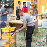 Taruna Akpol Lakukan Aksi Bersih-Bersih Jelang Pembukaan Latsitardanus 2026 di Aceh Tamiang