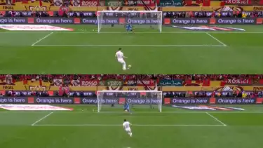 Momen pemain Timnas Maroko, Brahim Diaz, yang gagal mengeksekusi tendangan penaltinya di final Piala Afrika (AFCON) 2025