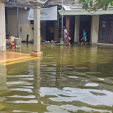 Banjir Lamongan Belum Surut, 15 Pompa Air PU SDA Diaktifkan Untuk Membuang Air