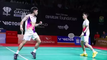 Indra/Joaquin di babak pertama Indonesia Masters 2026