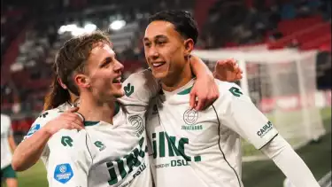 Penyerang Timnas Indonesia, Miliano Jonathans, di Excelsior