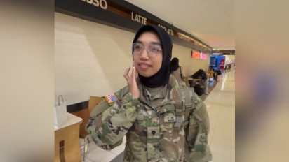 Viral WNI Perempuan Berhijab Jadi Tentara AS, Begini Ceritanya