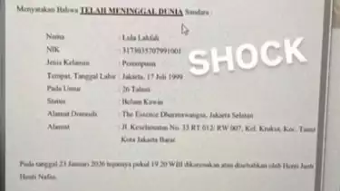 Surat Kematian Lula Viral di X