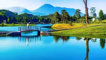 Potret Telaga Saat di kawasan Puncak, Bogor