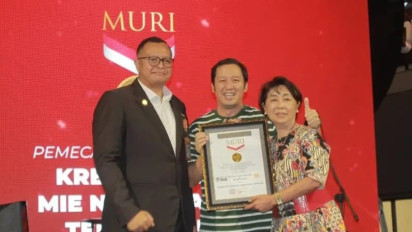 130 Kreasi Mie Nusantara di Malang Pecahkan Rekor MURI