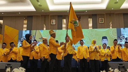 Usai Lantik Ketua DPD Golkar Babel, Bahlil Lontarkan Pesan Menohok