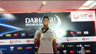 Alwi Farhan mengungkapkan perasaannya usai menjadi juara Indonesia Masters 2026