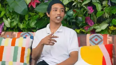 Pemuda bernama Risky yang bicara konten giveaway Willie Salim settingan