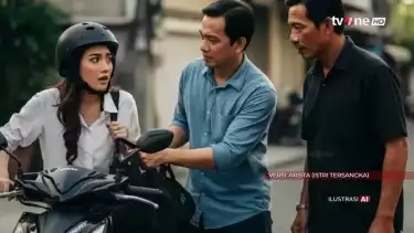 Ilustrasi AI suami tolong istri dari pelaku jambret di Sleman, Yogyakarta