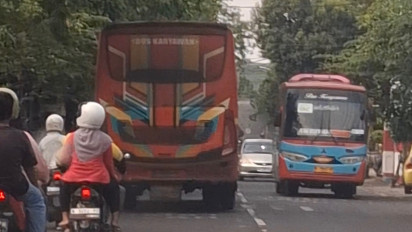Warga Keluhkan Bus Besar KTI Masuk Jalur Kota Probolinggo
