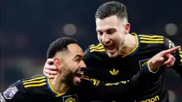 Matheus Cunha dan Diogo Dalot, Pemain Manchester United