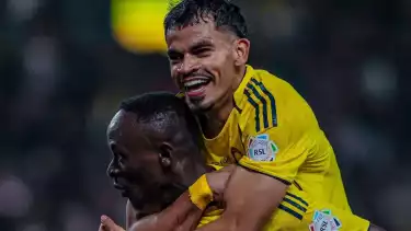 Sadio Mane dan Saad Al Naseer dalam pertandingan Al Nassr vs Al Taawon, Selasa (27/1/2026)