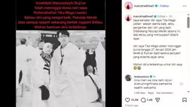 Istri Pesulap Merah atau Marcel Radhival meninggal dunia