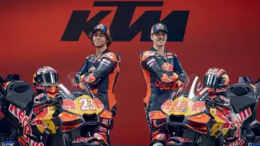Pembalap KTM Tech3 Racing, Enea Bastianini dan Maverick Vinales di MotoGP 2026.
