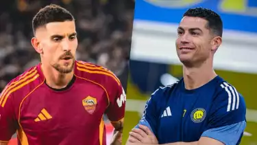 Lorenzo Pellegrini dan Cristiano Ronaldo