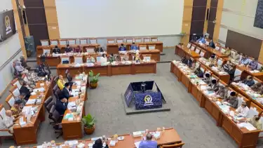 Rapat Menag Nasaruddin Umar dengan Komisi VIII DPR di Gedung DPR, Jakarta Pusat, Rabu (28/1/2026).