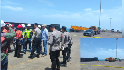 Tragis di Pelabuhan PT DABN, Sopir Trailer Tewas Tertimpa Muatan Kayu