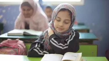 Ilustrasi anak belajar membaca Al-Quran