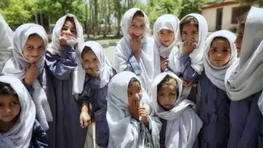 Ilustrasi anak-anak muslim