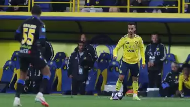 Abdulrahman Ghareeb dalam laga Al Nassr vs Al Taawon pada 27 Januari 2026