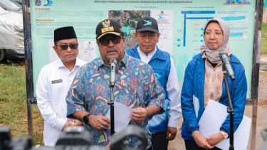 Rano Karno Pantau Proyek Waduk Kebagusan, Jakarta Selatan Dibentengi Infrastruktur Antibanjir Senilai Rp62 Miliar