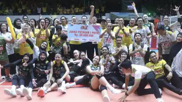 Gresik Phonska juara putaran pertama Proliga 2026.