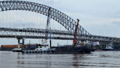 Perusahaan Penabrak Jembatan Mahakam Tanggung Perisai Pilar Kucurkan Rp27 Miliar