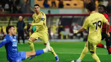 Cristiano Ronaldo dalam laga Al Kholood vs Al Nassr pada 31 Januari 2026 dini hari WIB.